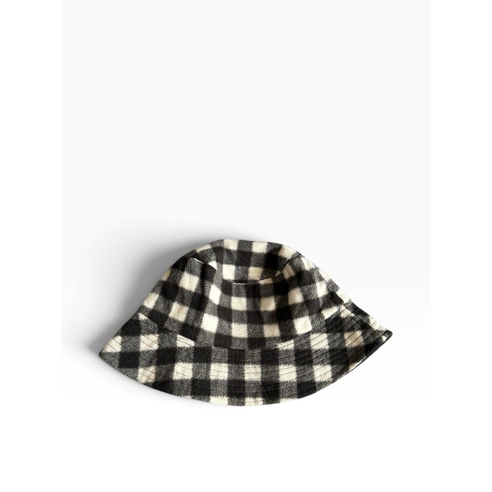 Rory Buffalo Check Fleece Bucket Hat Cabin Fall Preppy Dorm Picnic Cozy Travel